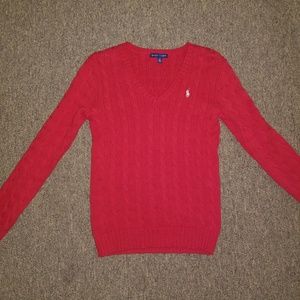 Red Ralph Lauren sweater